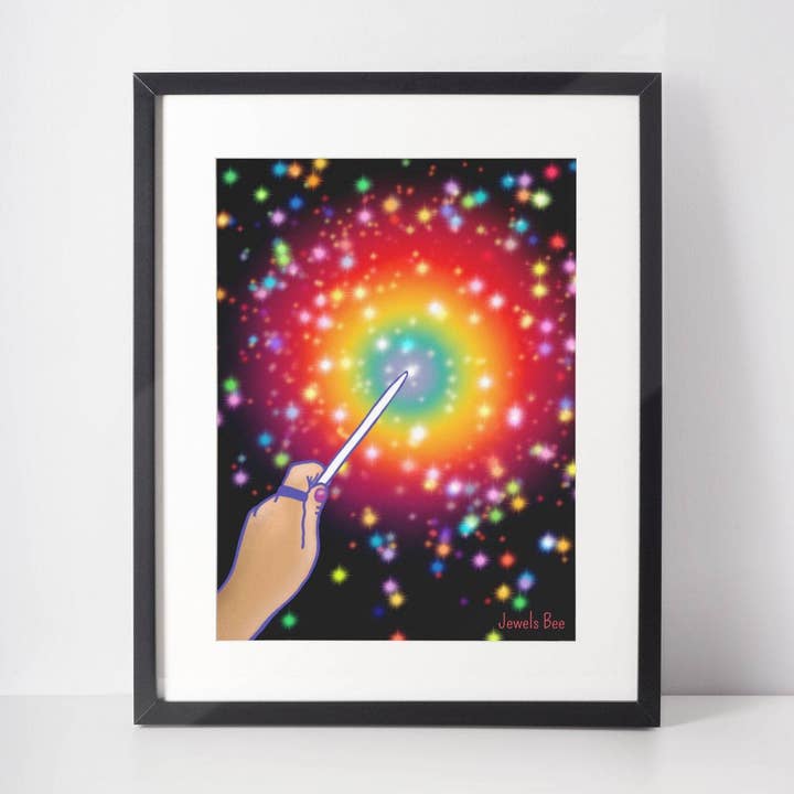 Magical Rainbow Pride 8x10 Art Print for wholesale by Art Magic by Jewels Bee