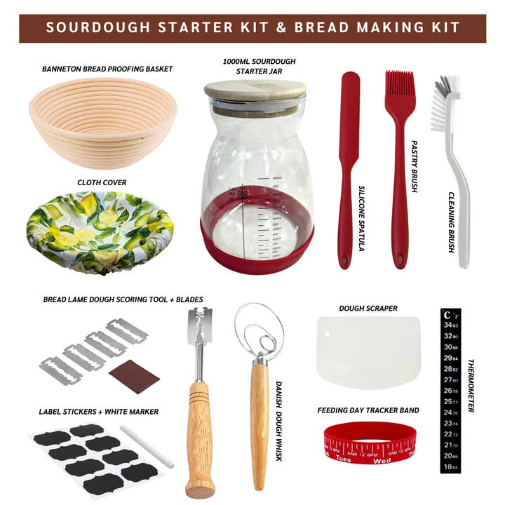 Hill Hjem - Wholesale DIY Food Kit - Bread Making Kit with Sourdough Starter Kit