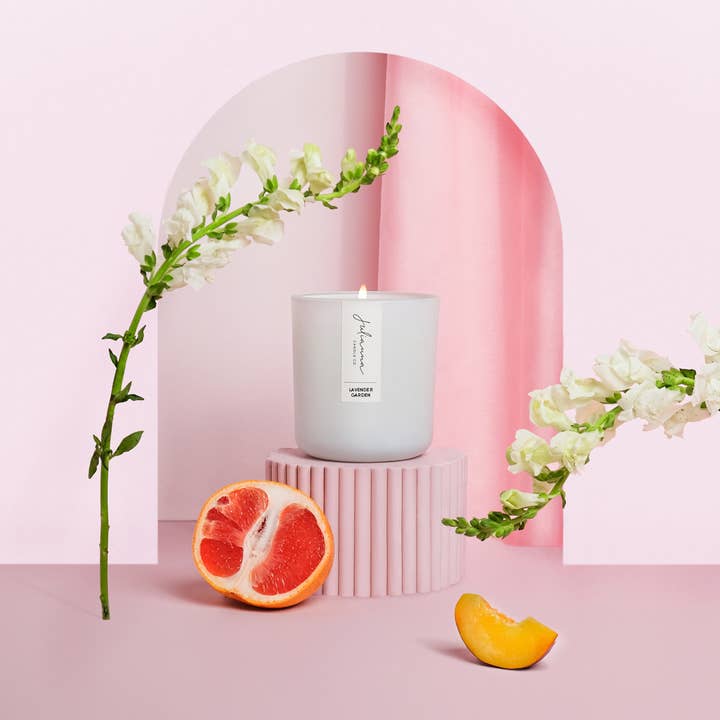 Lavender Garden | French Lavender + Jasmine + Gardenia for wholesale by Julianna Candle Co.