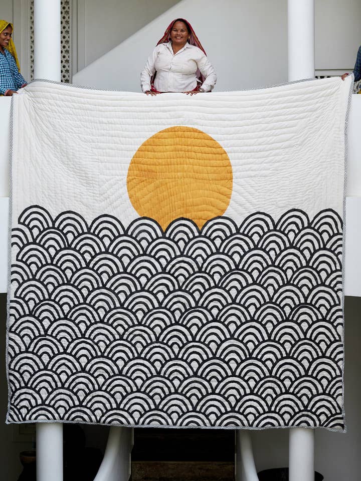 Making Waves Quilt for wholesale by CQC LA