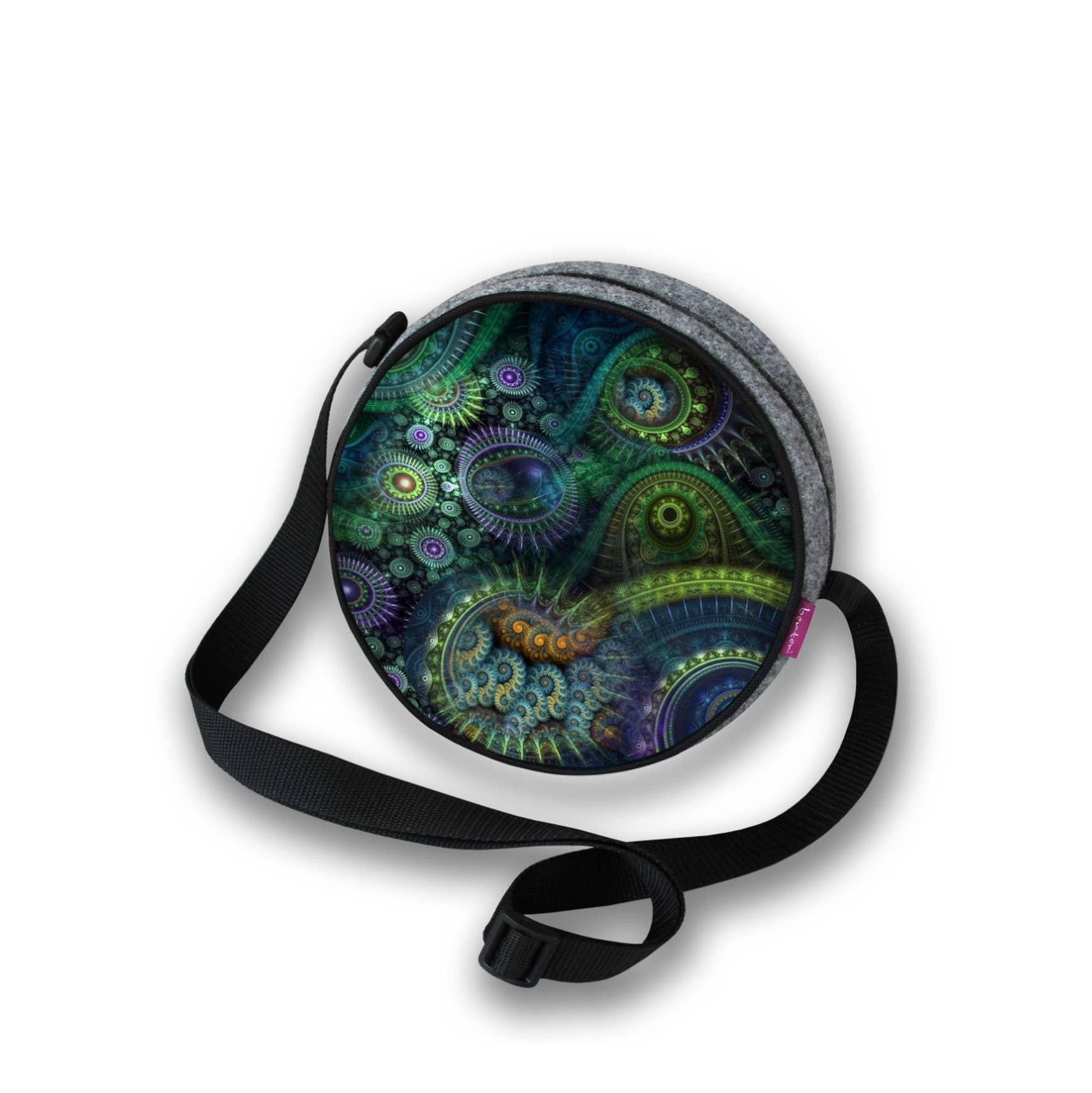 IngrossoBertoni by INCI Srl – Engroshandel Crossbodytaske - Dame – Nirvana Bertoni Twist Linje Filt Tamburin taske