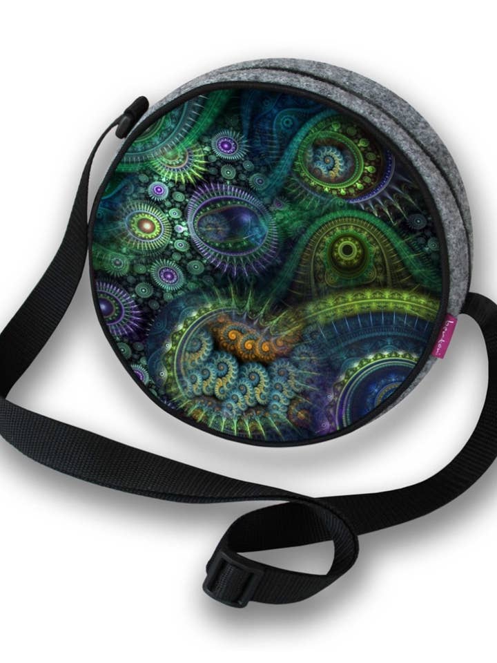 Bolsa para pandereta de fieltro Twist Line de Nirvana Bertoni para venta al por mayor de IngrossoBertoni by INCI Srl