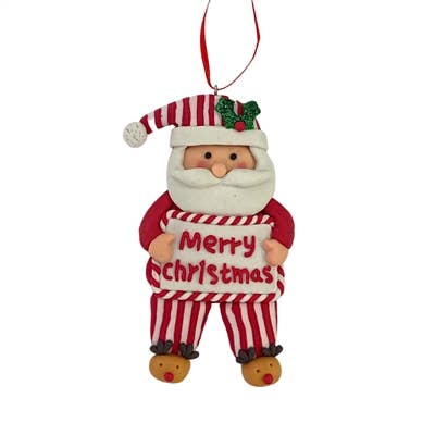 David Christopher's Collection - Wholesale Ornament Set - Sleepy time Slippers Cookie Orn. Set of 2 - 4.5" T x 2.5" W2