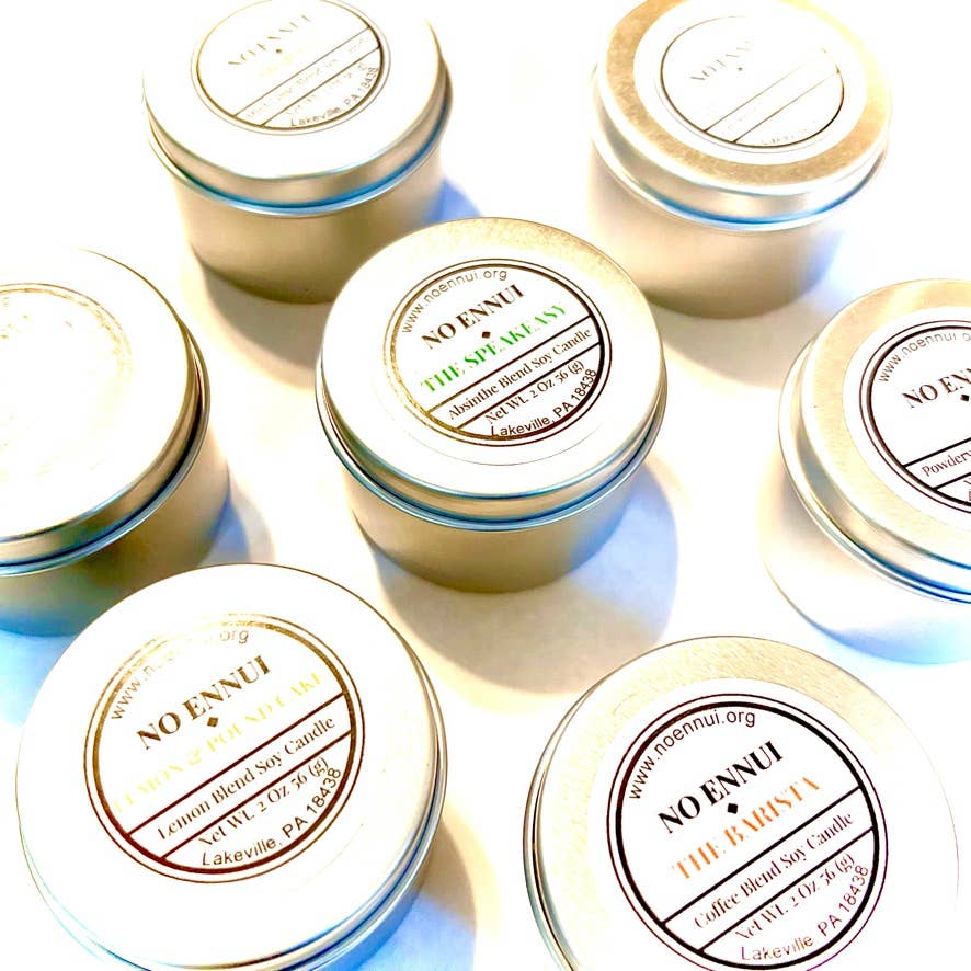 No Ennui - Wholesale Travel Candles - "Wildflowers" Botanical Soy Candle with flowers4