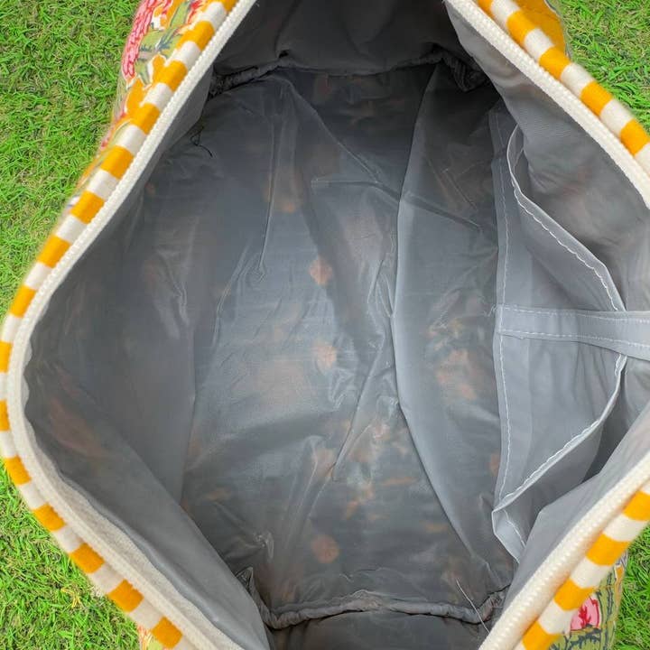 bhavnas boutique - Wholesale Makeup/Cosmetic Bag - Beautiful Block Printed Bag Cotton Cosmetic Bag Quilted Bags