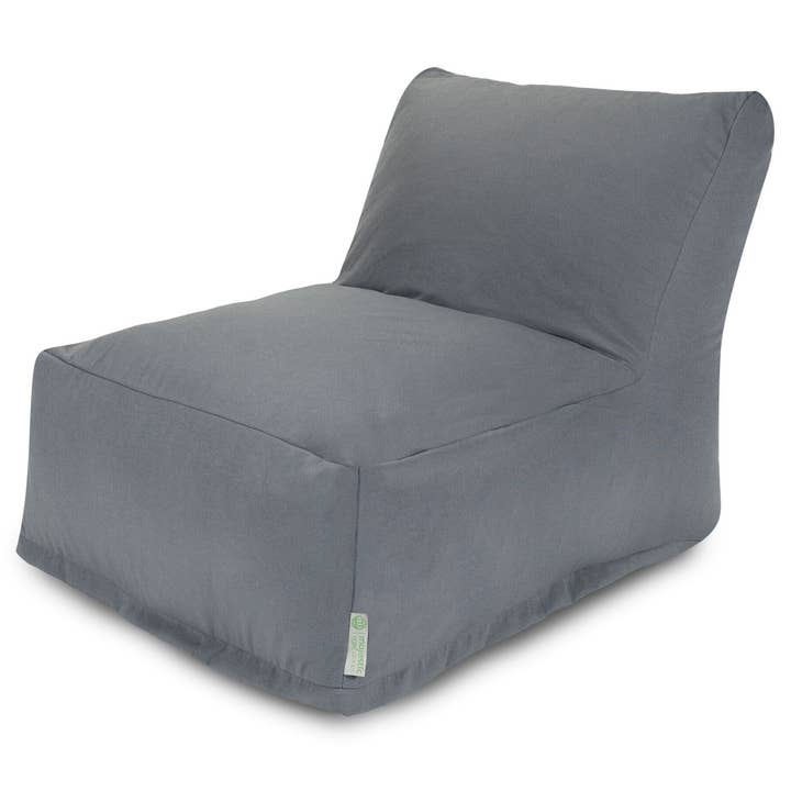 Majestic Home Goods Gray Solid Chair Lounger for wholesale by Majestic Home Goods
