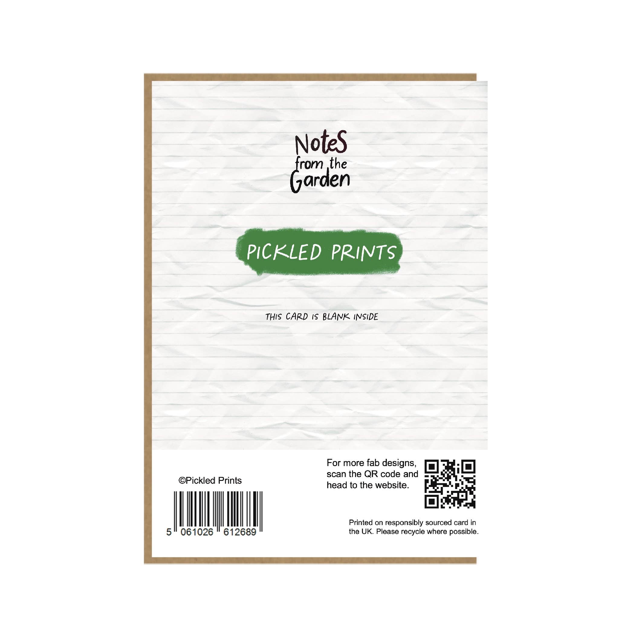 Pickled Prints - Wholesale Get Well Card - Verbena - Garden Pun - Get Well Soon - 4x6 - plant puns1