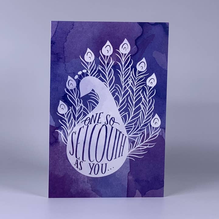Carte d'anniversaire de la collection Rare Words - SELCOUTH pour la vente par Pneu Paper // Lovely Why Isle