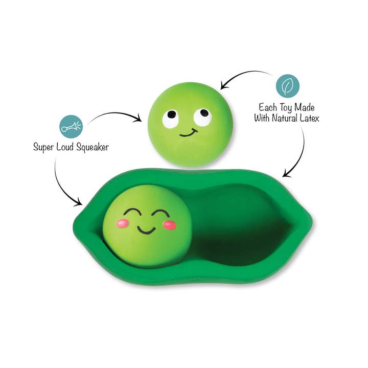 Petshop by Fringe Studio - Wholesale Pet Toy - Dog - WE COME IN PEAS LATEX DOG TOY1