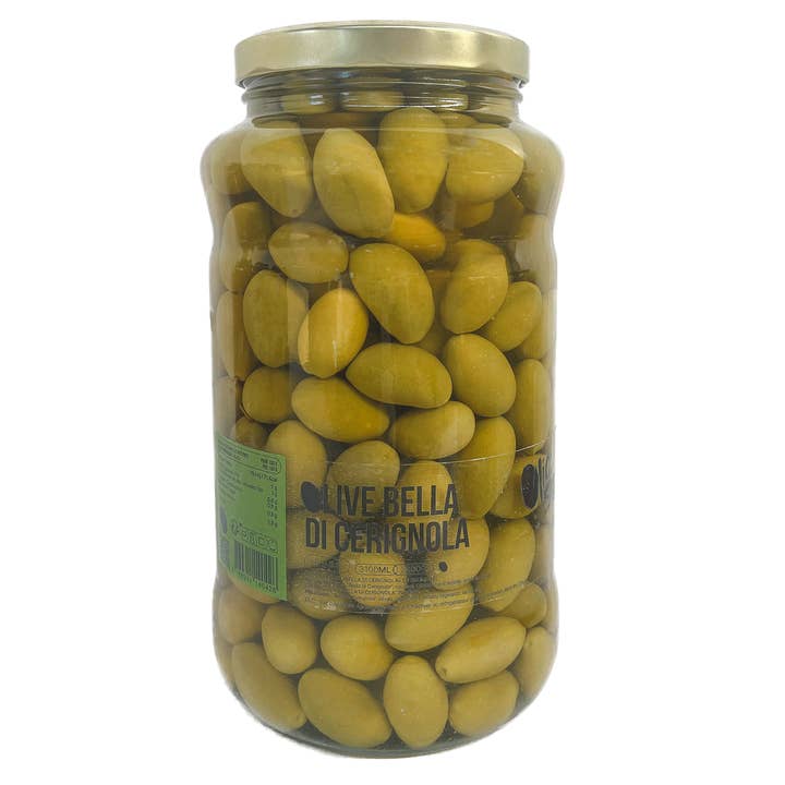 OLIO DI SERRA - Wholesale Olives - Bella di Cerignola green olives in brine (3 kg)