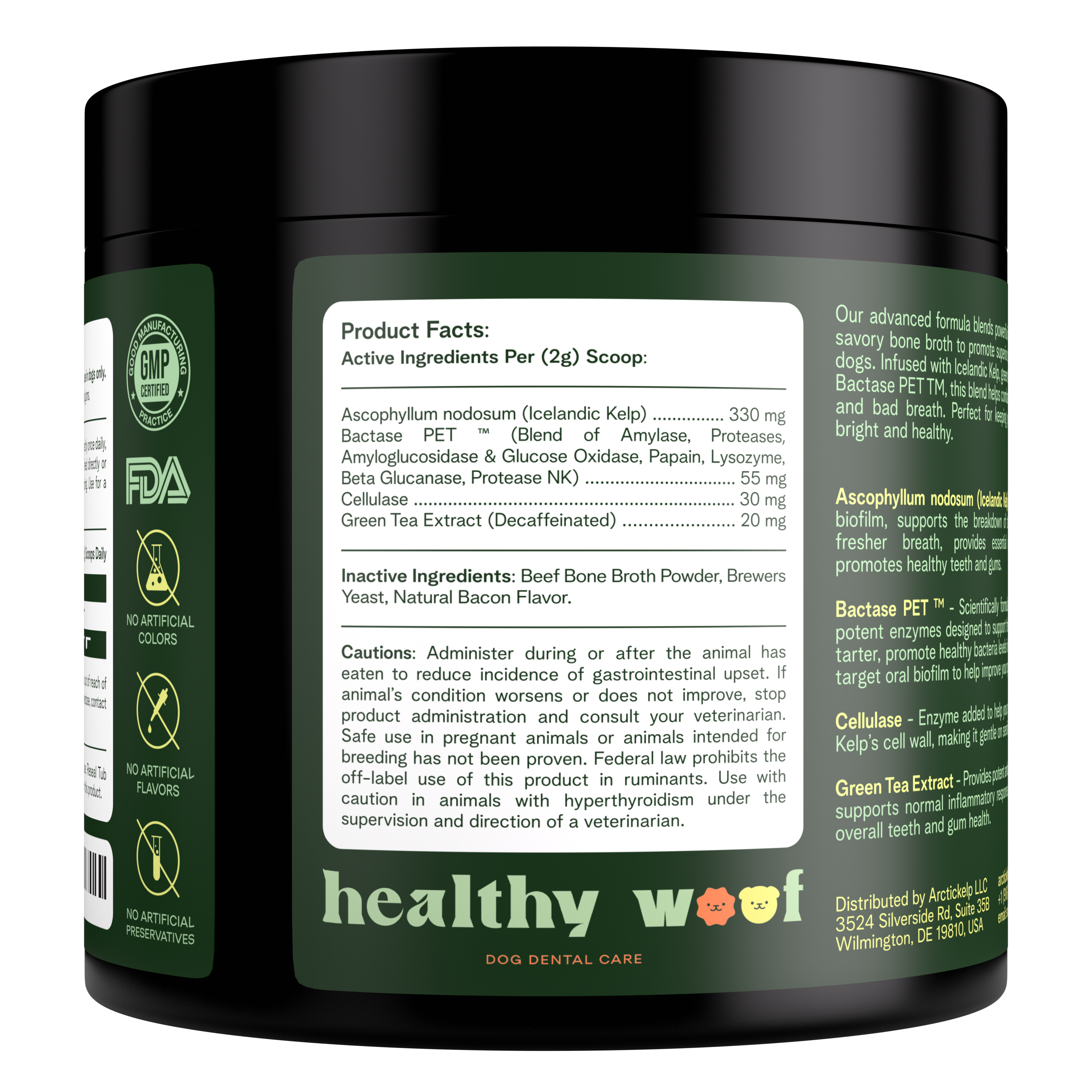 Healthy Woof - Wholesale Pet Supplement - Dog - Healthy Woof Dog Dental Powder for clean teeth – Small size6