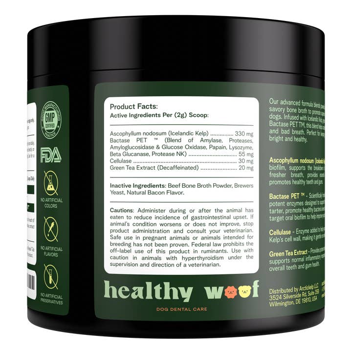 Healthy Woof - Wholesale Pet Supplement - Dog - Healthy Woof Dog Dental Powder for clean teeth – Small size6