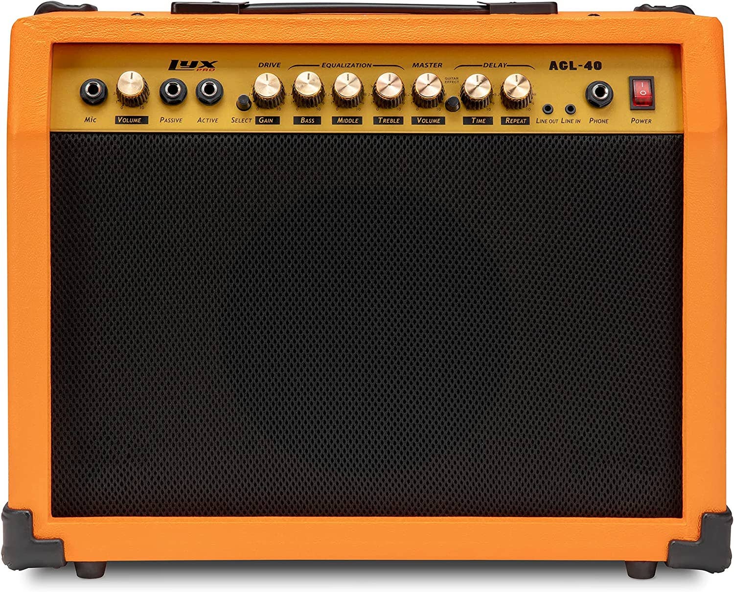 LyxPro - Vendita all'ingrosso Strumenti musicali - Amplificatore per chitarra elettrica con altoparlante integrato e ingresso jack26