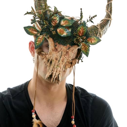 Woodland Ram Skull Mask for wholesale by KBW Global Corp.