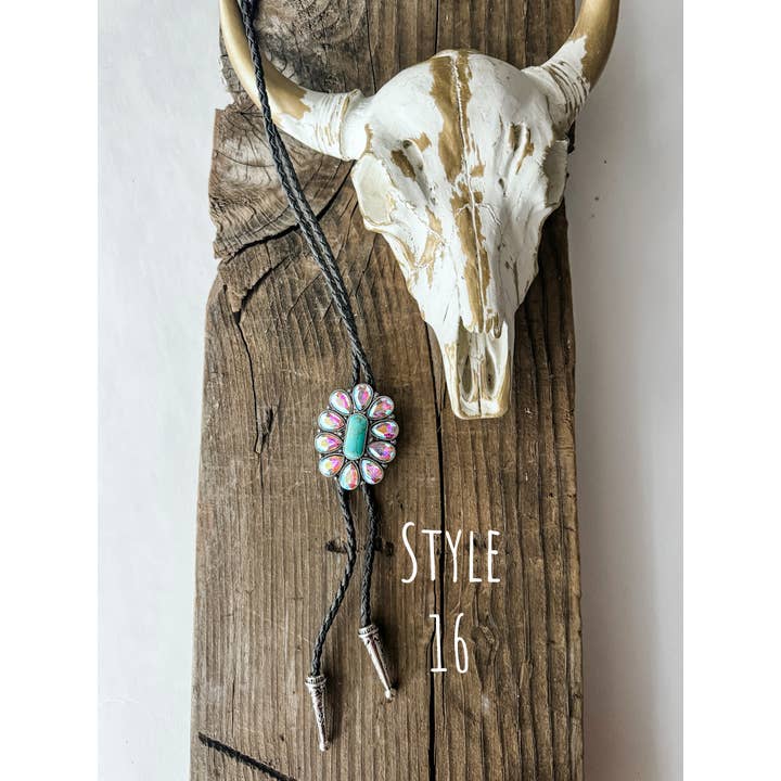 Boho Ranch Shop - Wholesale Pendant/Charm Necklace - Western Bolo Long Pendant Necklace2