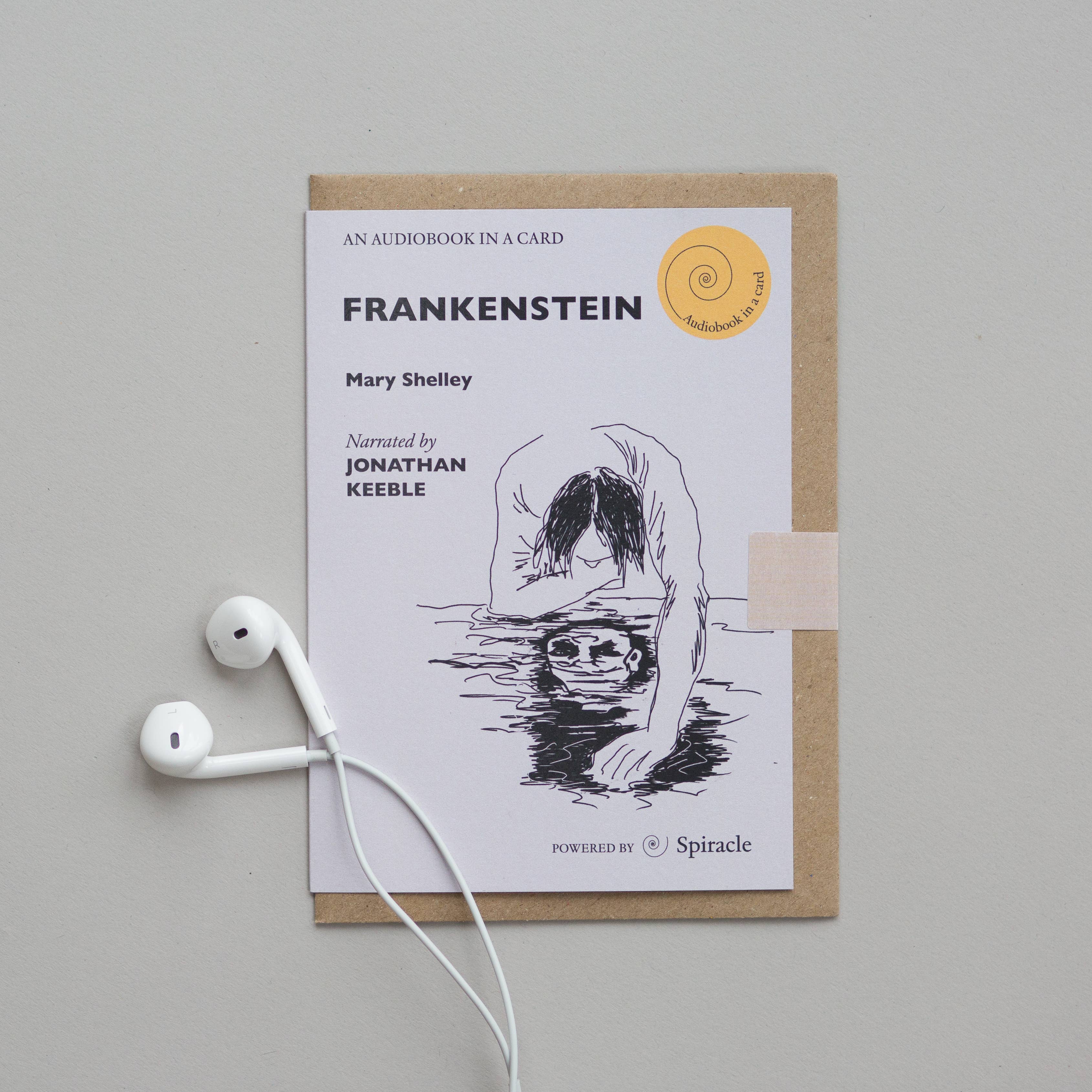 Spiracle Audiobooks – wholesale Everyday greeting card – Mary Shelley’s Frankenstein Audiobook Gift Idea3