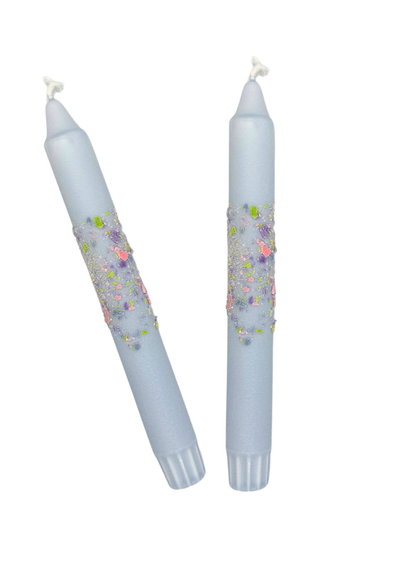 Lovelymess Studio – Engroshandel Stearinlys/lysestage – Confetti Candles, light blue1