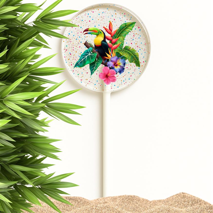 TheLollipopStudio - Wholesale Lollipop - Hawaiian Hibiscus & Aloha Lollipops, Tropical Favors10