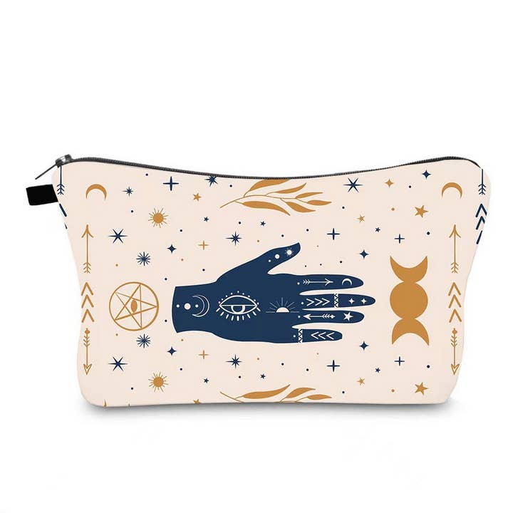 ACCITY - Wholesale Makeup/Cosmetic Bag - TRAVEL DEVIL'S EYE PRINT COSMETIC BAG_CWAB22522