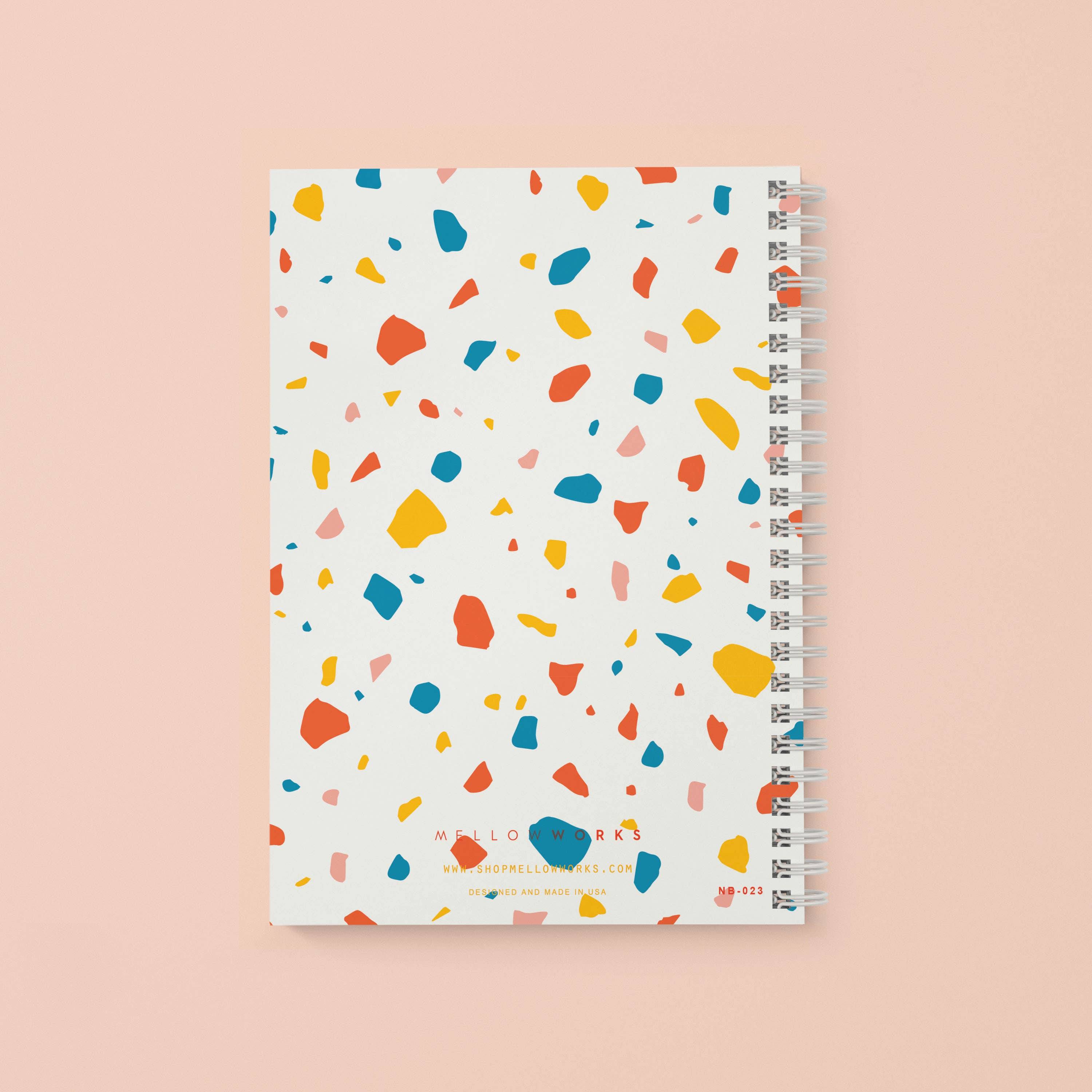MELLOWWORKS - Wholesale Notebook - MODERN TERRAZZO SPIRAL NOTEBOOK - Blank Pages2