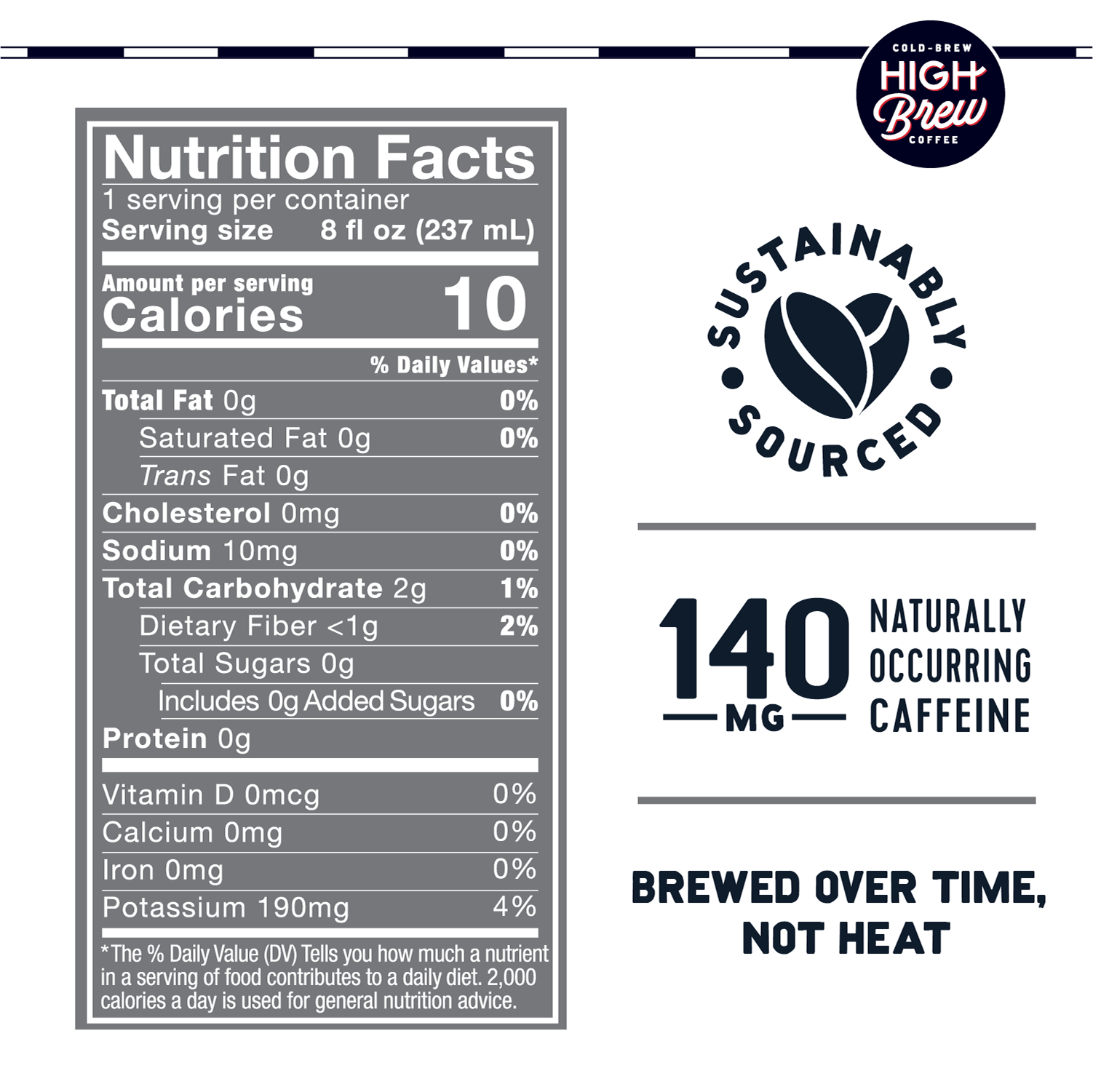 High Brew Coffee - Wholesale Iced Coffee/Cold Brew - Black & Bold1