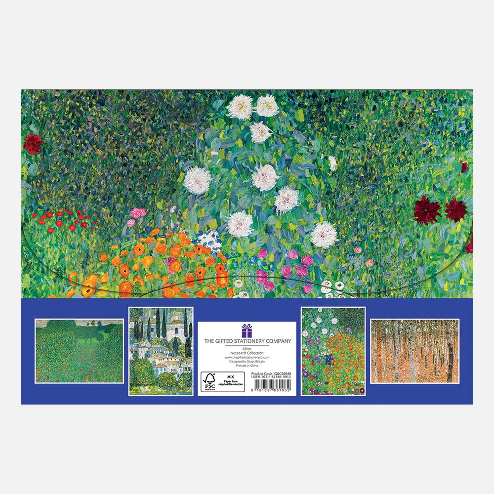 The Gifted Stationery Company - Wholesale Stationery/Notecard Set - Notecard Collection - Klimt1