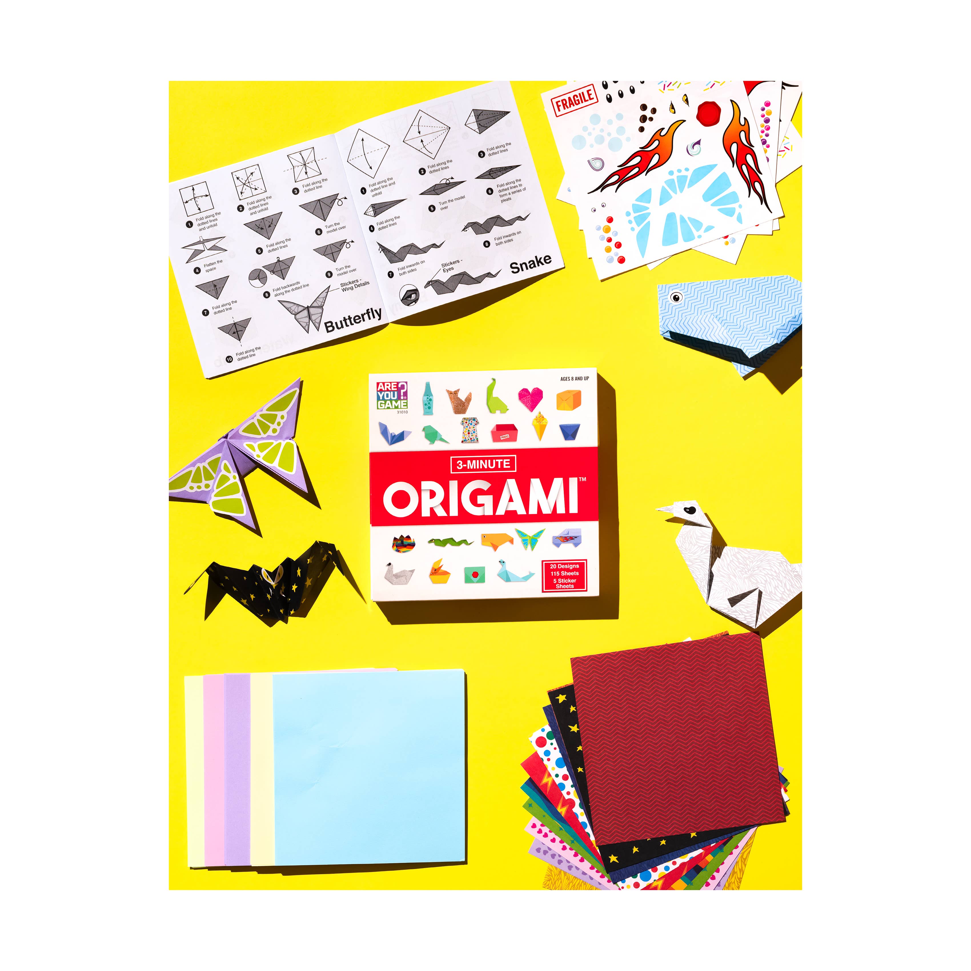 AreYouGame - Wholesale DIY Craft Kit - Kids - 3-Minute Origami6