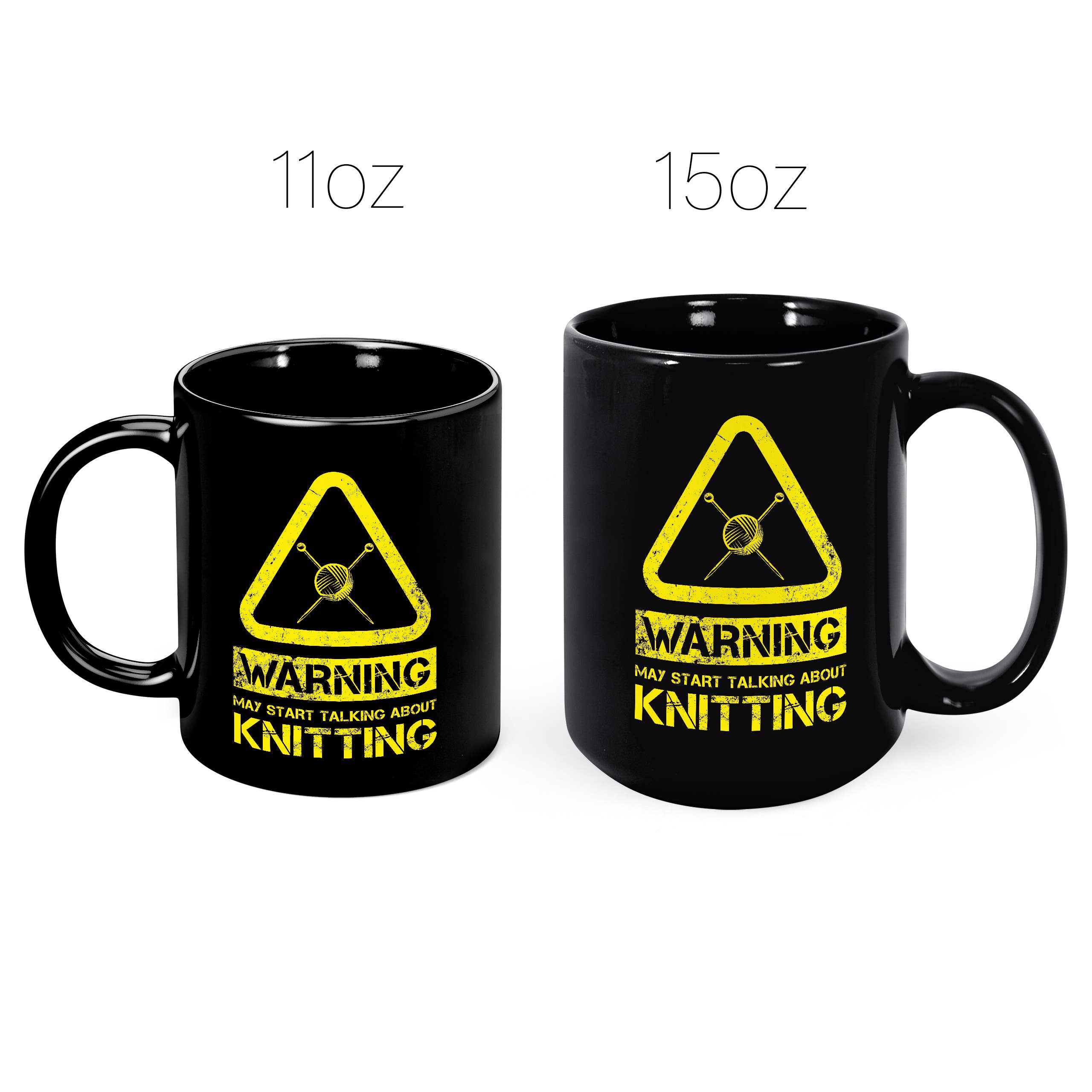 Mug Monster - Vente Tasse à café - Tasse à tricoter avec inscription « Warning May Start Talking About7