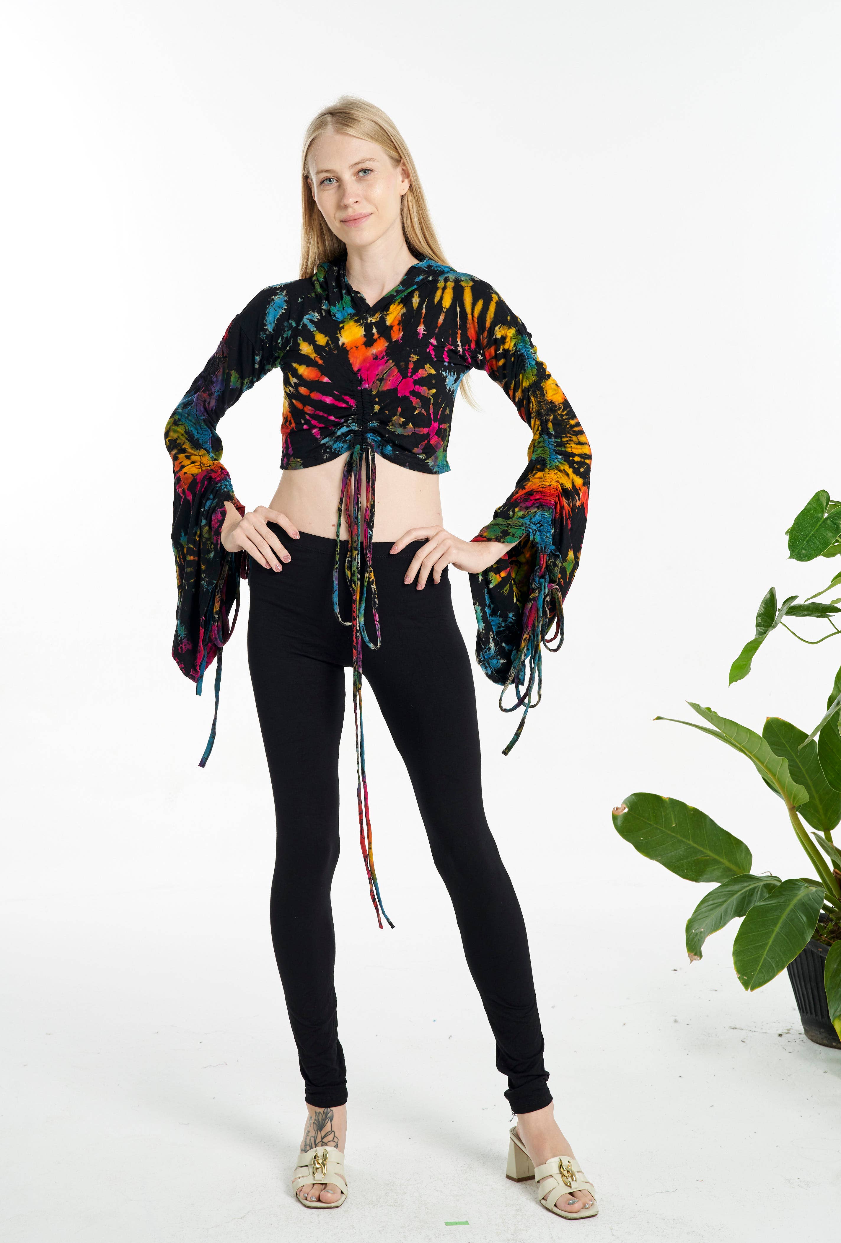 Kathmandu Imports - Wholesale Hoodie - Dames - Verkort Hoodie Top (TH-1793)4