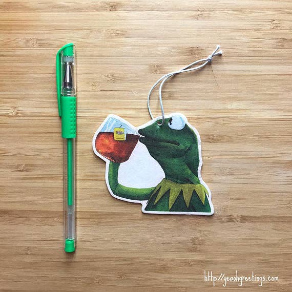 Yeaoh! Greetings - Wholesale Car Freshener - Unisex - Kermit The Frog Air Freshener, Funny Internet Meme Gift Idea0