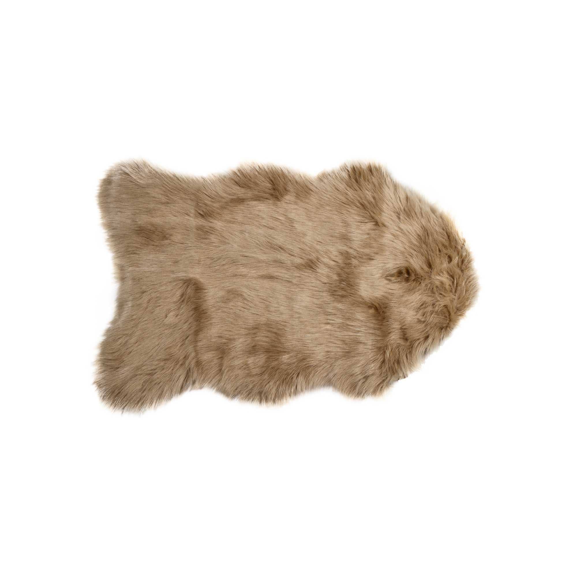 HomeRoots - Wholesale Area Rug - 24" X 36" X 1.5" Tan Sheepskin - Area Rug