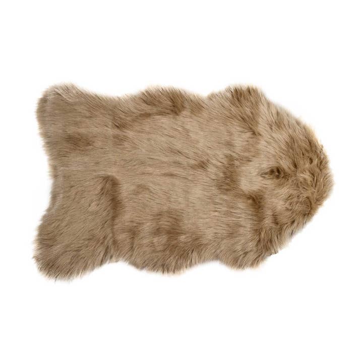HomeRoots - Wholesale Area Rug - 24" X 36" X 1.5" Tan Sheepskin - Area Rug0