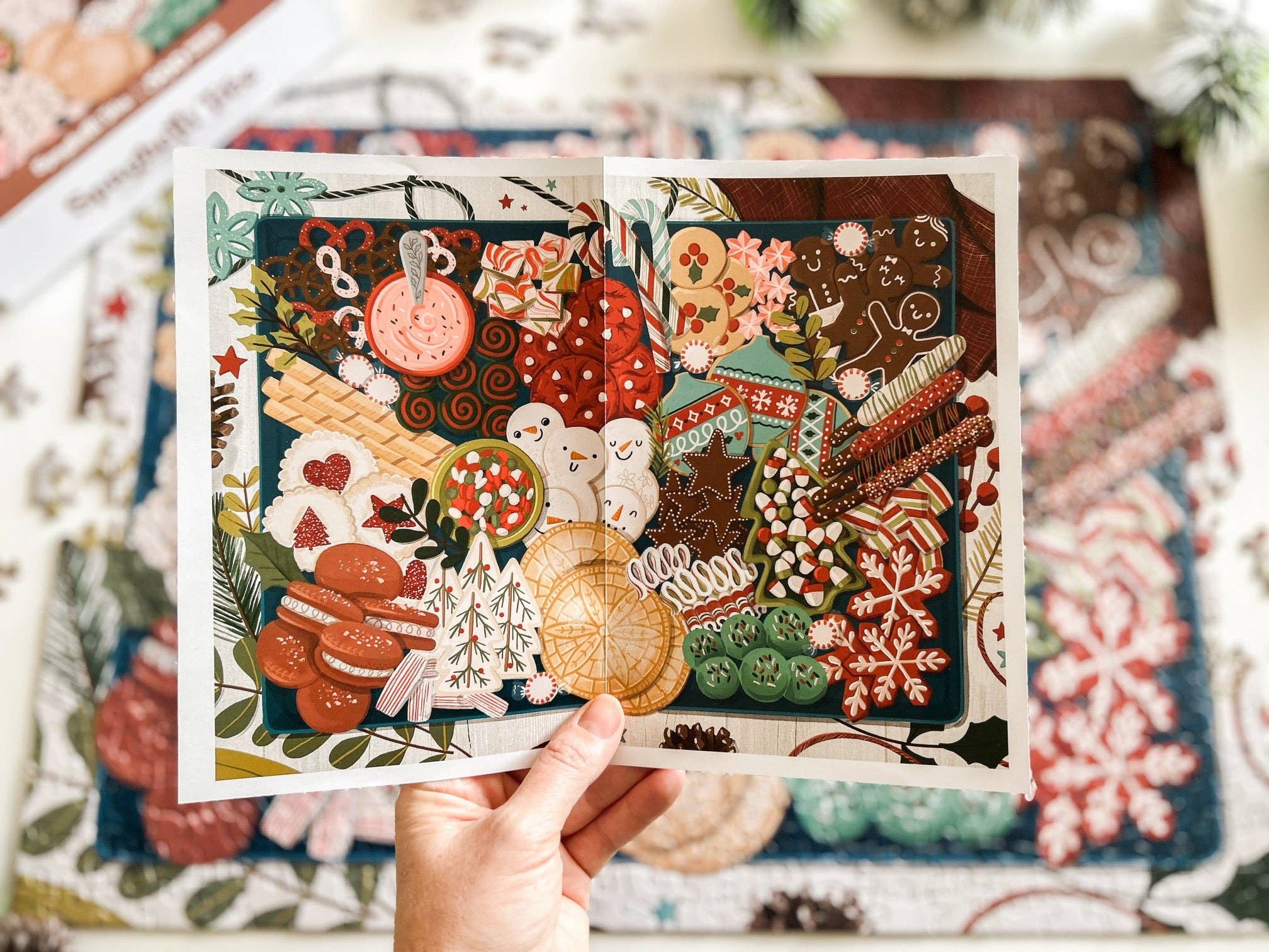 Spaghetti Tree Puzzles and Games – Puzzle - Adulto por atacado – Puzzle de Biscoitos de Natal 500 Peças6