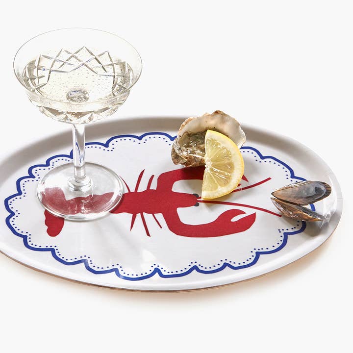 BLU KAT - Wholesale Serving Tray - Lobster Oval Serving Tray - 31x22cm1