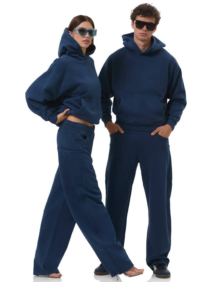 Ryan Barrel Sweatpant - Midnight for wholesale by AFRM