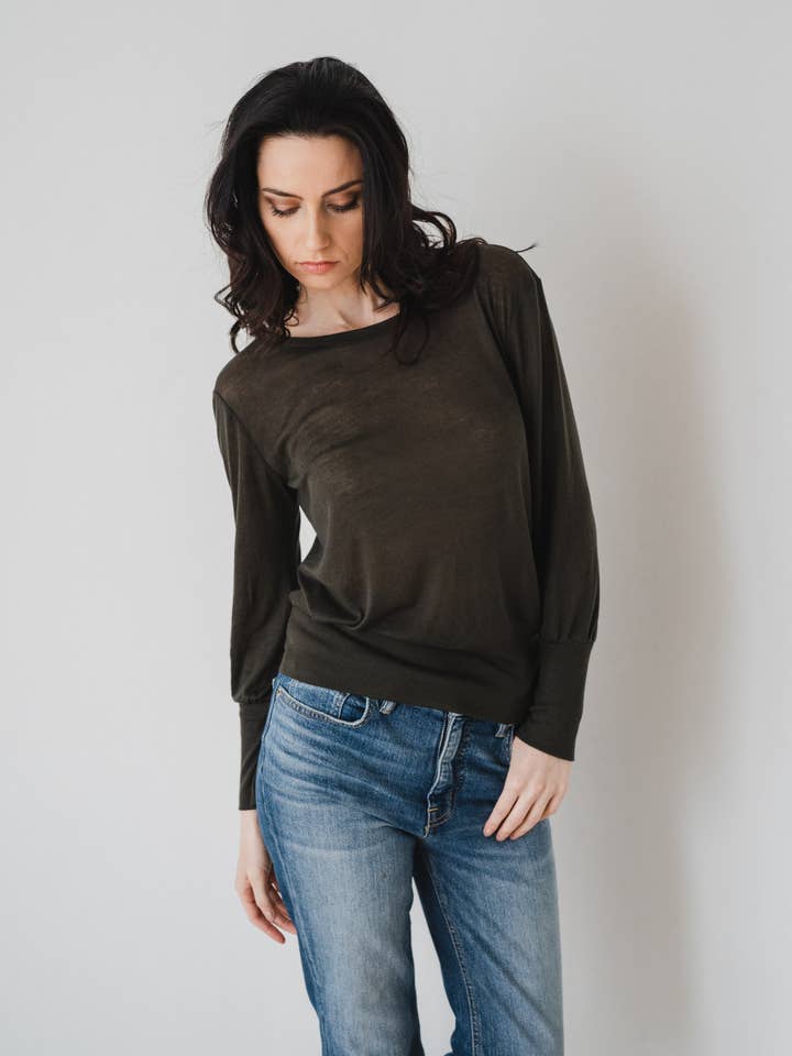 Gaia Lyocell-Cashmere Blouse for wholesale by Coco and Kandy