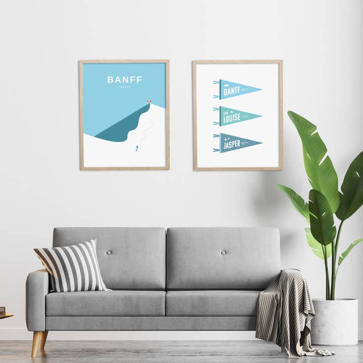 Banff Snowboard Print for wholesale by Wildly Supply Co.