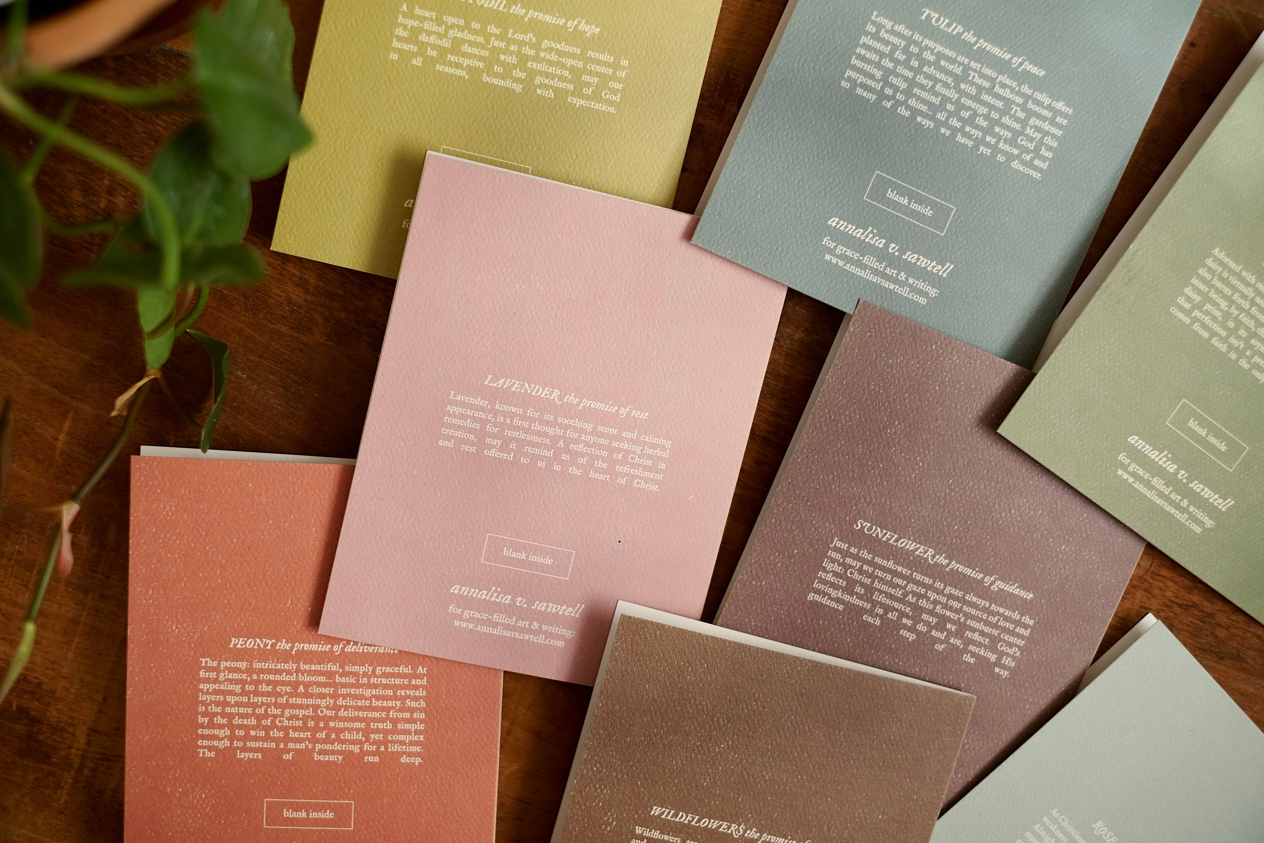 annalisa v. sawtell - Wholesale Everyday Greeting Card - Rose (Promise of Strength) | Botanical Greeting Card | A25