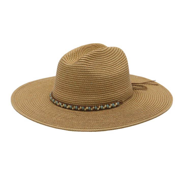 Kaylani Toyo Straw Wide Brim Resort Hat for wholesale by Peter Grimm