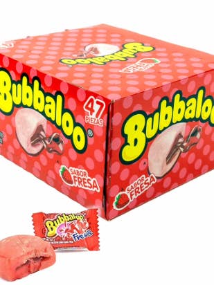 Bubbaloo Gum Sabor Fresa 47 Count for wholesale by Mr. YuYu's Chililicious Candy