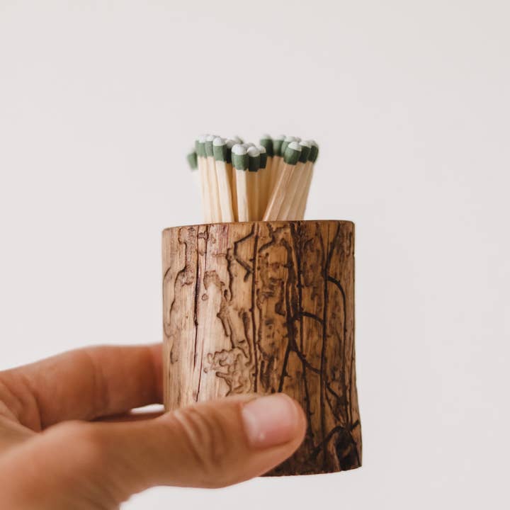 Elevation Goods - Wholesale Match Holder - Wood Match Holder / Rustic Match Striker