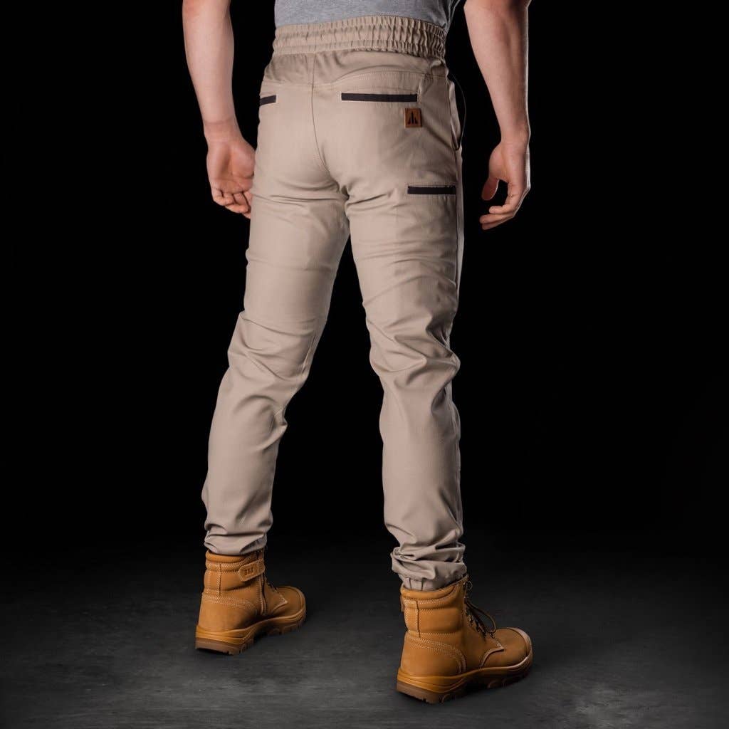 BAD WORKWEAR - Wholesale Pants - Men's - BAD 247™ SLIM FIT CUFFED ELASTIC WAIST CHINO WORK PANTS2
