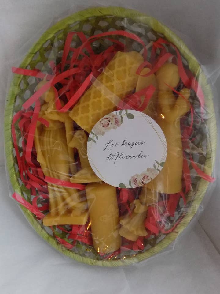 6 Christmas Candles Gift Set for wholesale by LES BOUGIES D'ALEXANDRA