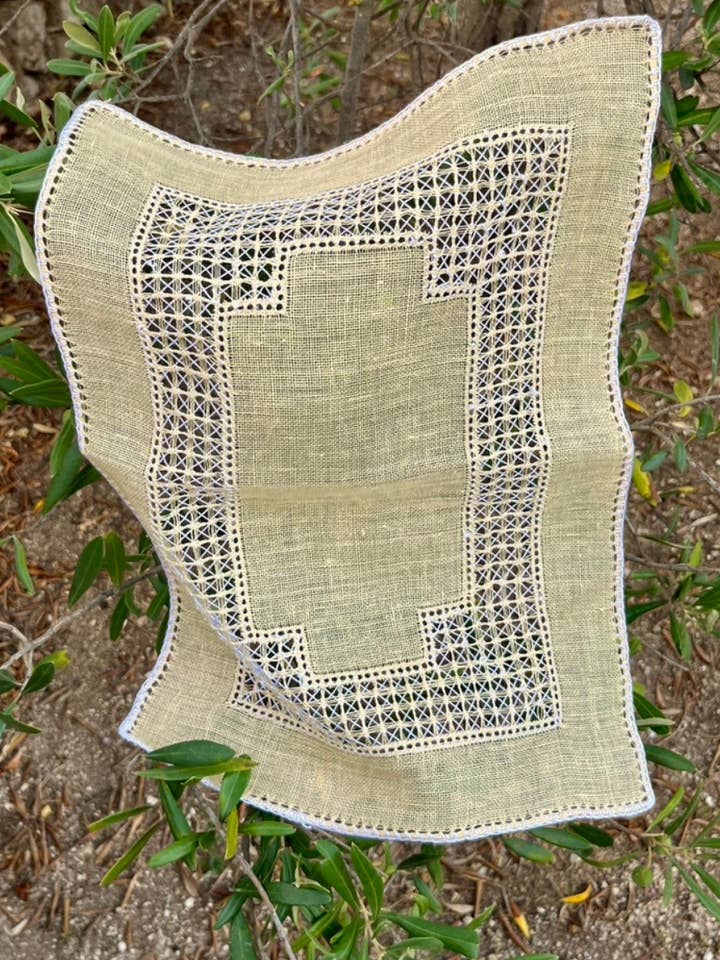 Limone - Set de table 100 % fait main en lin toscan pour la vente par Moncada Home