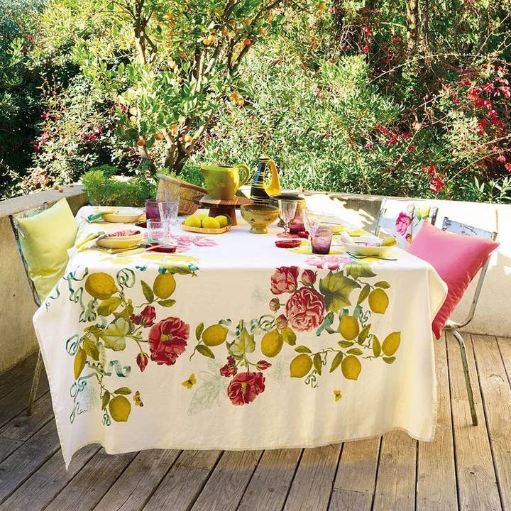 Citrons De Menton Romance Tablecloth, Metis for wholesale by Garnier Thiebaut