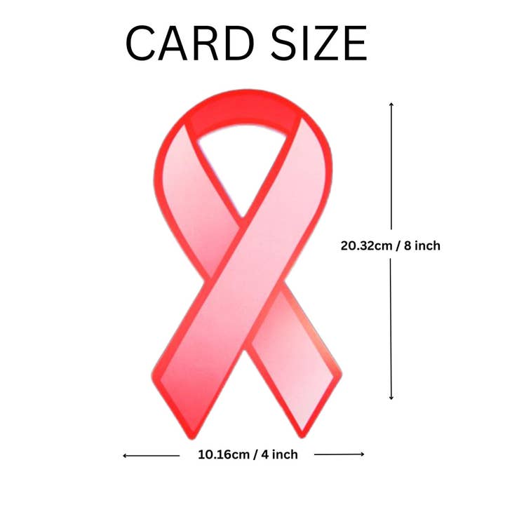 The Awareness Company - Wholesale Decal - Party Decorations - Red Ribbon Paper Donation Ribbons (50/Pack)2