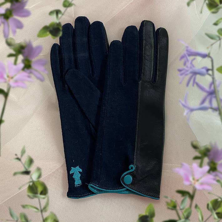 BROKANTE - Venta al por mayor Guantes - Mujer - Guantes de lana lisos AZUL TURQUESA2