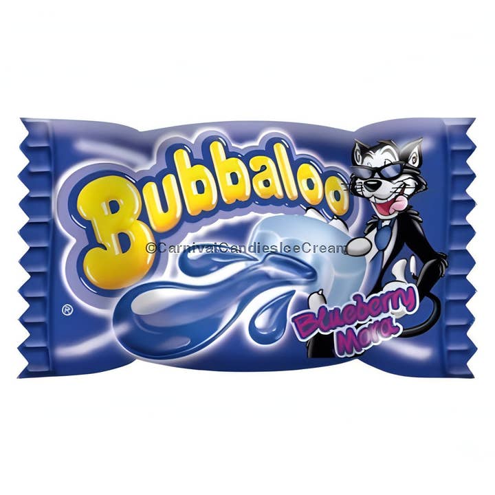 Carnival Candies & Ice Cream Inc. - Wholesale Chewing Gum - Bubbaloo Mora Azul Chewing Gum (47 Count) Mexican Candy1