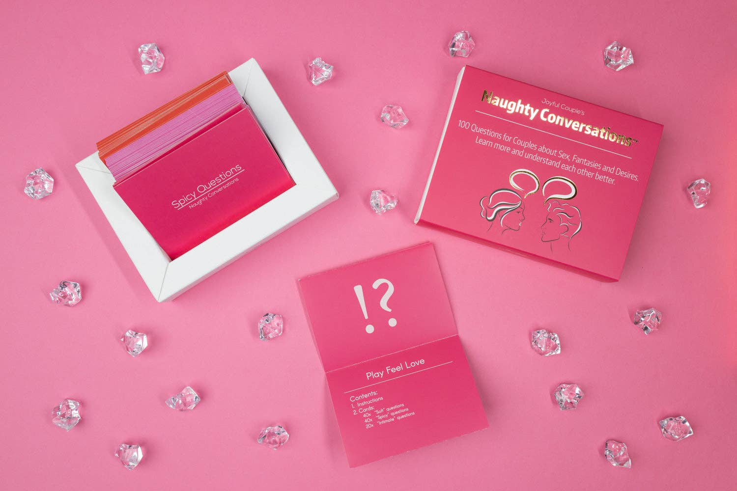 Joyful Couple - Vendita all'ingrosso Giochi di carte - Naughty Conversations: 100 domande per coppie su desideri, fantasie e sesso2