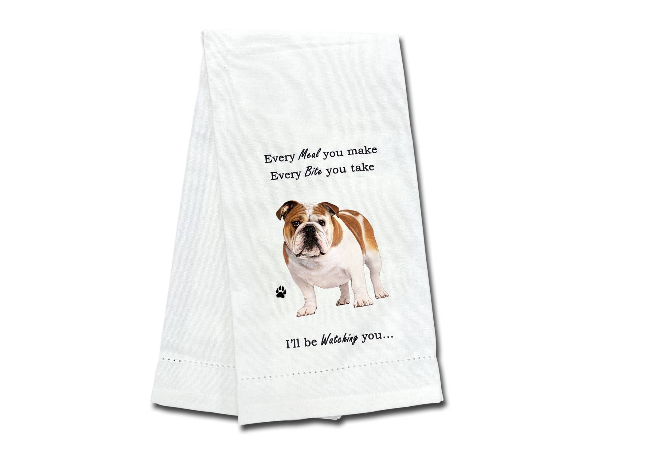 E&S Pets - Wholesale Tea Towel - Bulldog Kitchen Towel